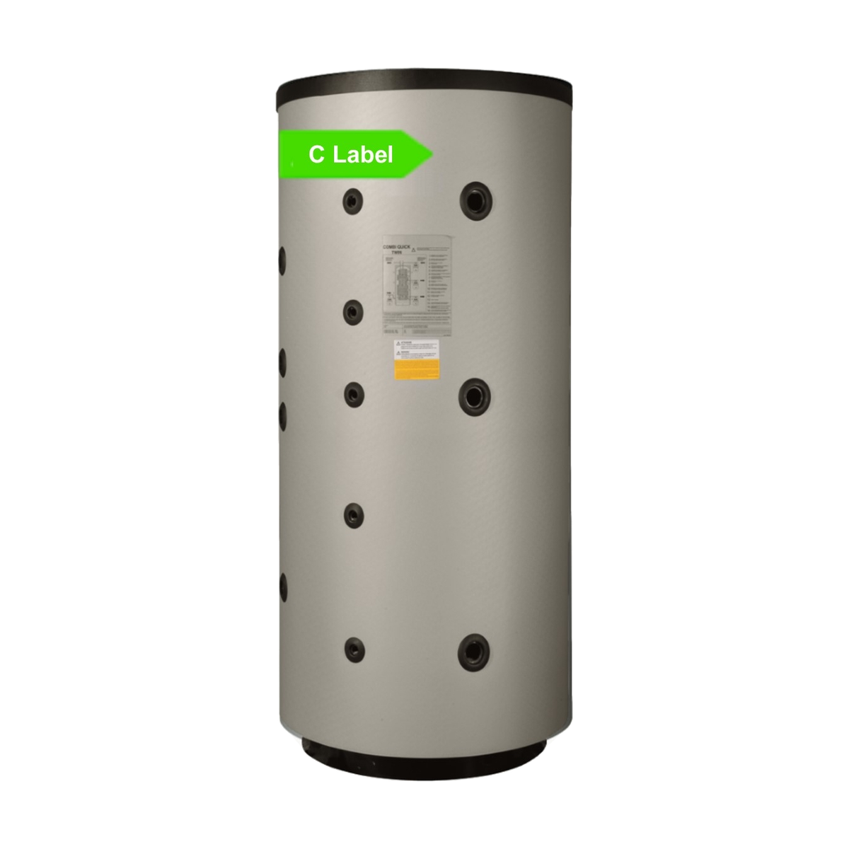 Nexus multi-energievat 500 L staal, 3 wisselaars (CQT)