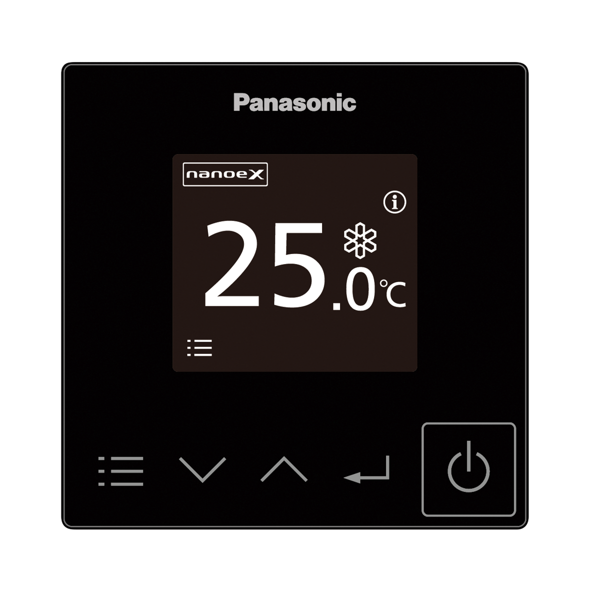 Panasonic bediening airco met Bluetooth en Wi-Fi zwart
