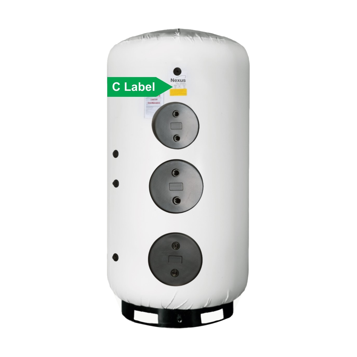 Nexus boiler 1500 L geëmailleerd, 3 uitwisselbare wisselaars (BF3)