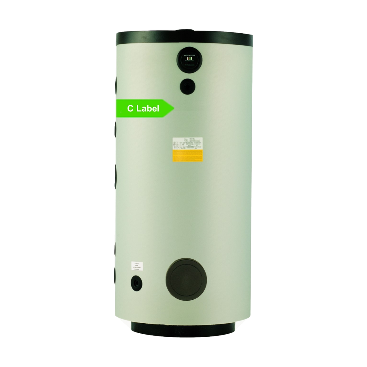 Nexus boiler 1000 L geëmailleerd, 2 spiralen, met flens