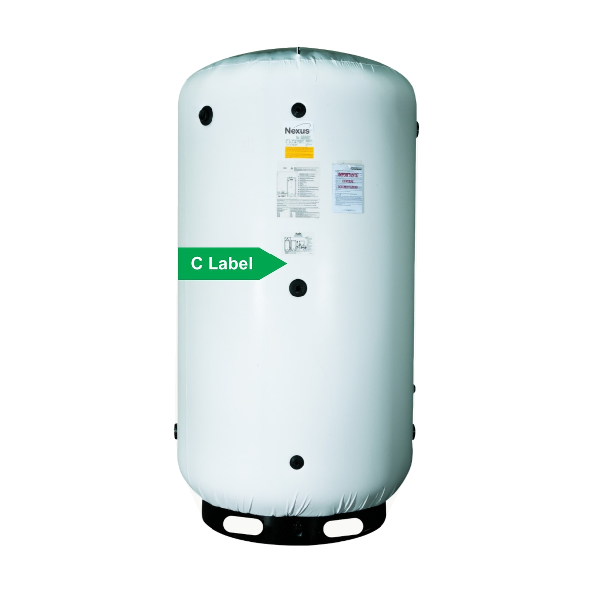 Nexus buffervat 3000 L geëmailleerd, sanitair water