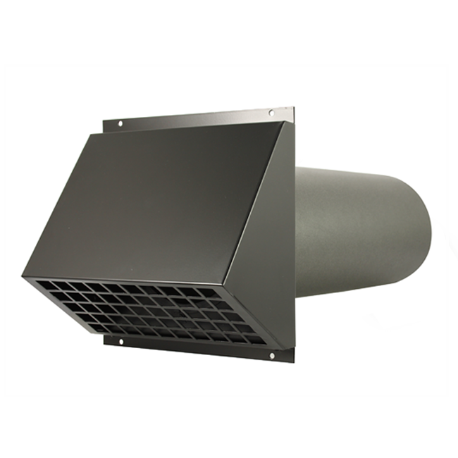 Geveldoorvoer Ø315 zwart Thermoduct