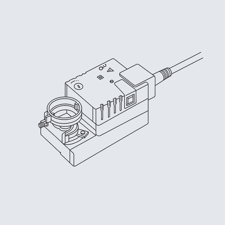 Kronoterm klepmotor voor vlinderklep