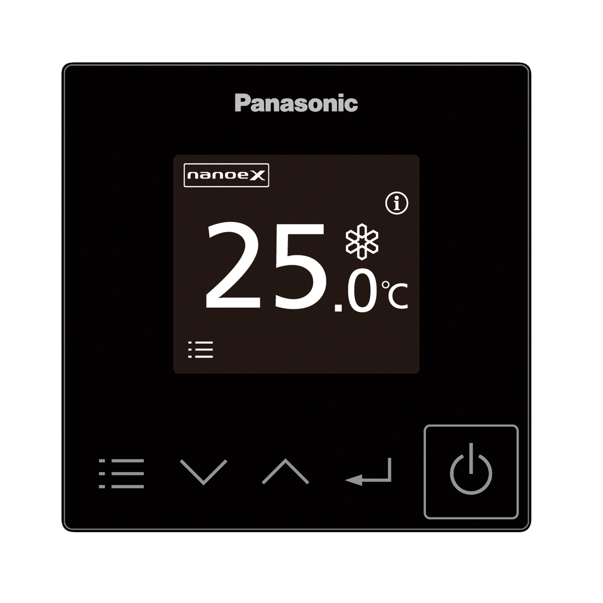 Panasonic bediening airco met Bluetooth zwart