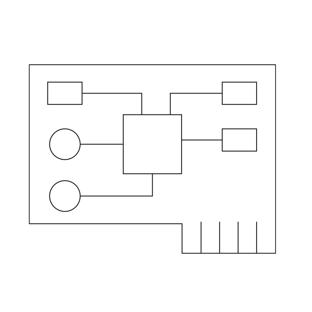 Panasonic printplaat voor analoge bediening van fancoil (0-10 V)