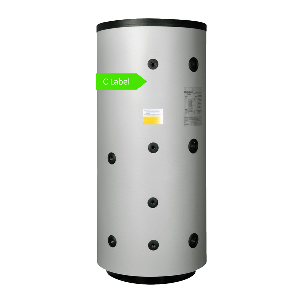 Nexus multi-energievat 2000 L staal, 2 wisselaars (CQP)