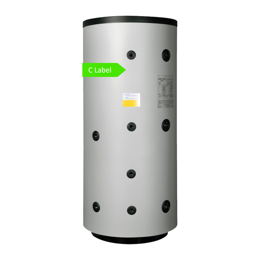 Nexus multi-energievat 2000 L staal, 2 wisselaars (CQP)