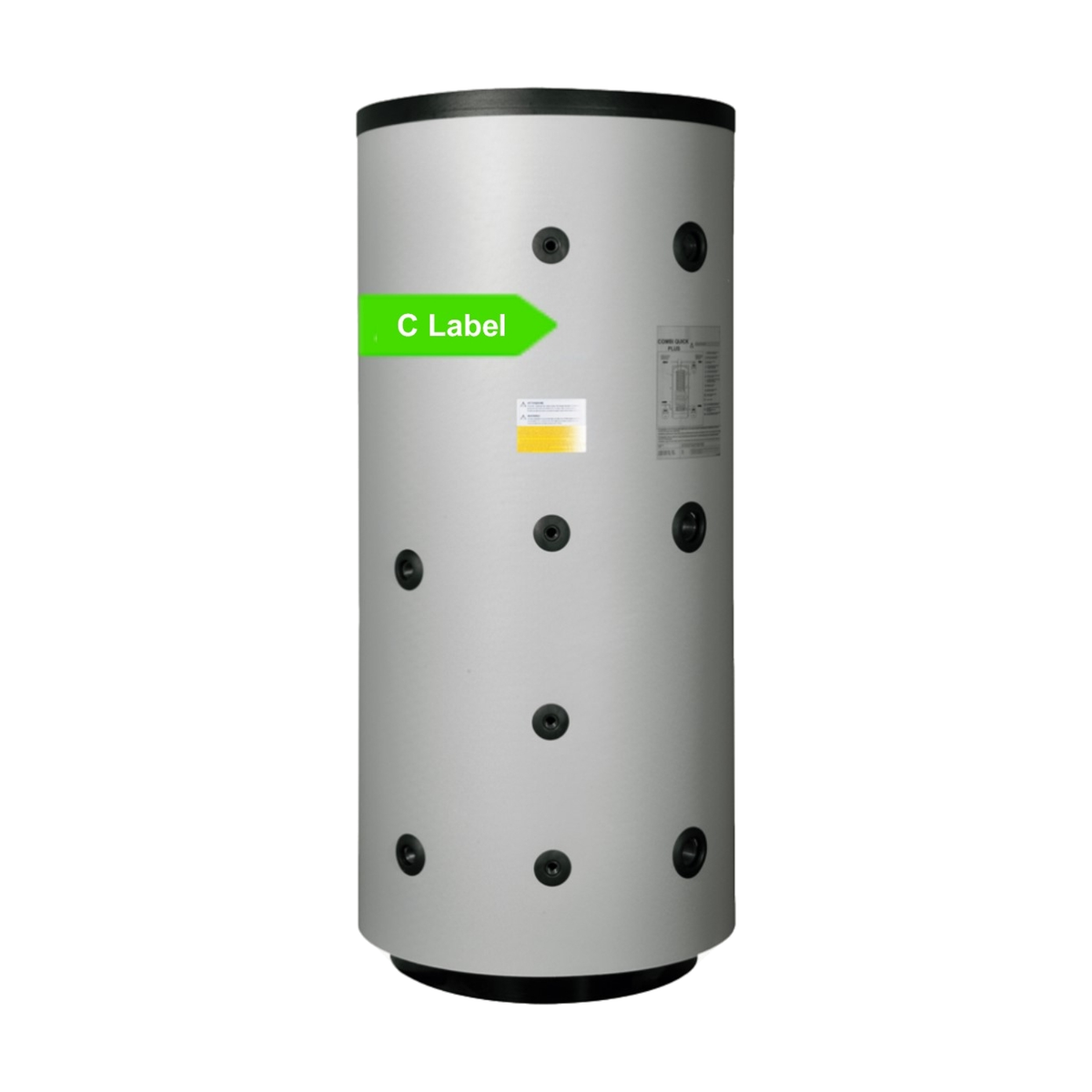 Nexus multi-energievat 500 L staal, 2 wisselaars (CQP)