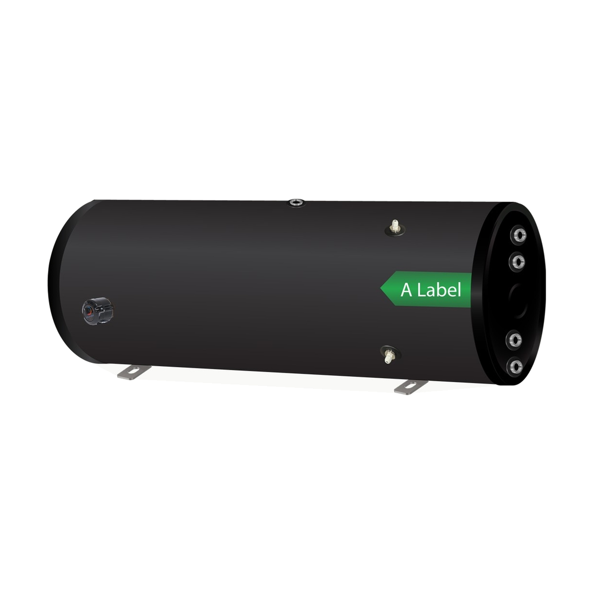 Nexus Black Series 2.0 boiler 300 L duplex, horizontaal (32 mm spiraal)