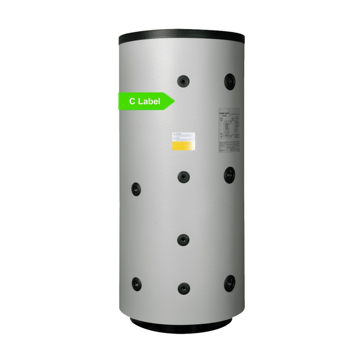 Nexus multi-energievat 1000 L staal, 2 wisselaars (CQP)
