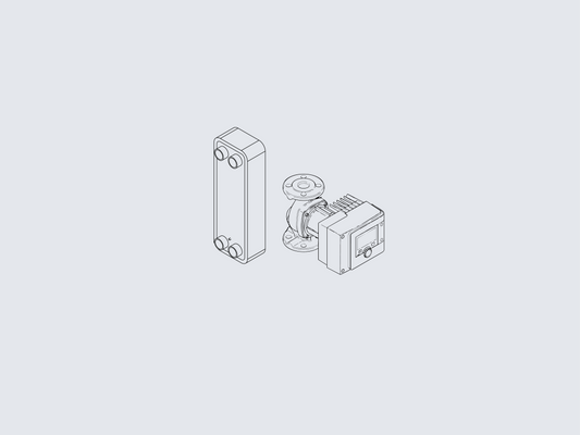 Kronoterm glycolset met platenwisselaar voor Adapt MAX 140