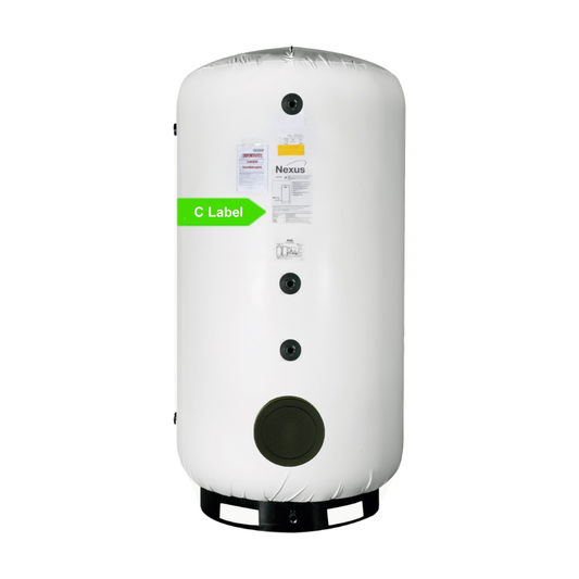 Nexus boiler 2000 L geëmailleerd, 2 spiralen, met flens