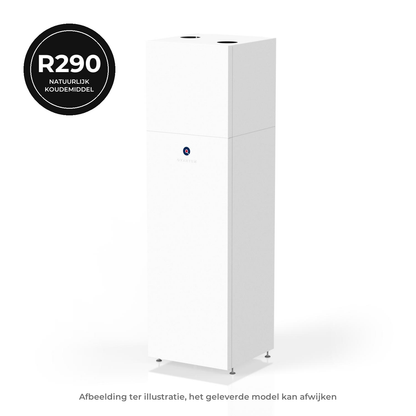 Qvantum QE 5 kW (R290) ventilatielucht/water warmtepomp (afbeelding ter illustratie)