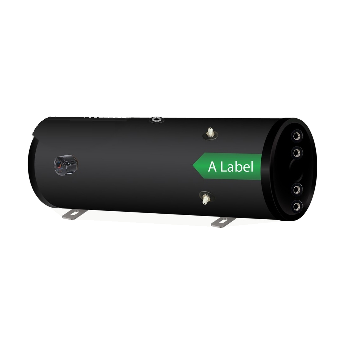 Nexus In-Line boiler 200 L duplex, horizontaal, zwart (32 mm spiraal)