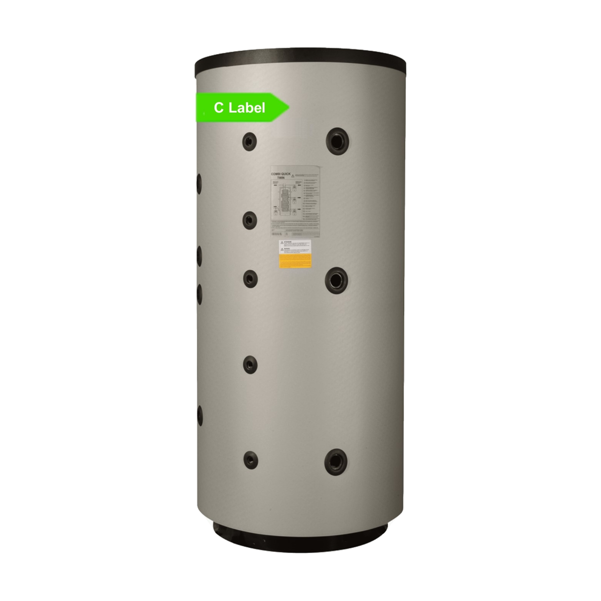 Nexus multi-energievat 1000 L staal, 3 wisselaars (CQT)